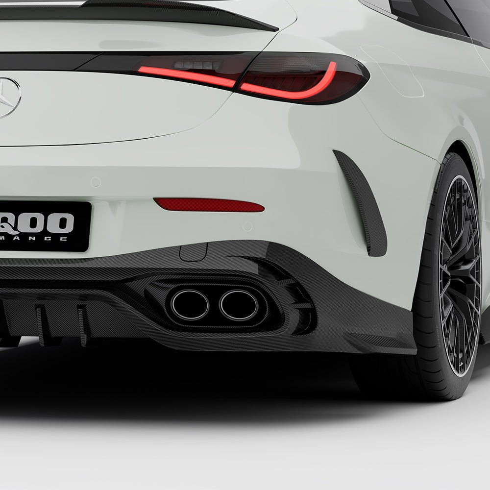 SOOQOO - MERCEDES - AMG CLE53 C236 DRY CARBON FIBER REAR LED DIFFUSER - Aero Carbon UK