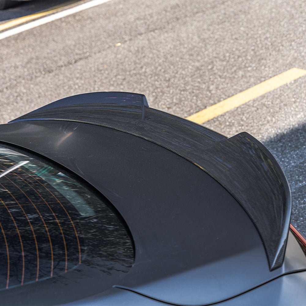 SOOQOO - MERCEDES CLE C236 DRY CARBON REAR BOOT SPOILER - Aero Carbon UK