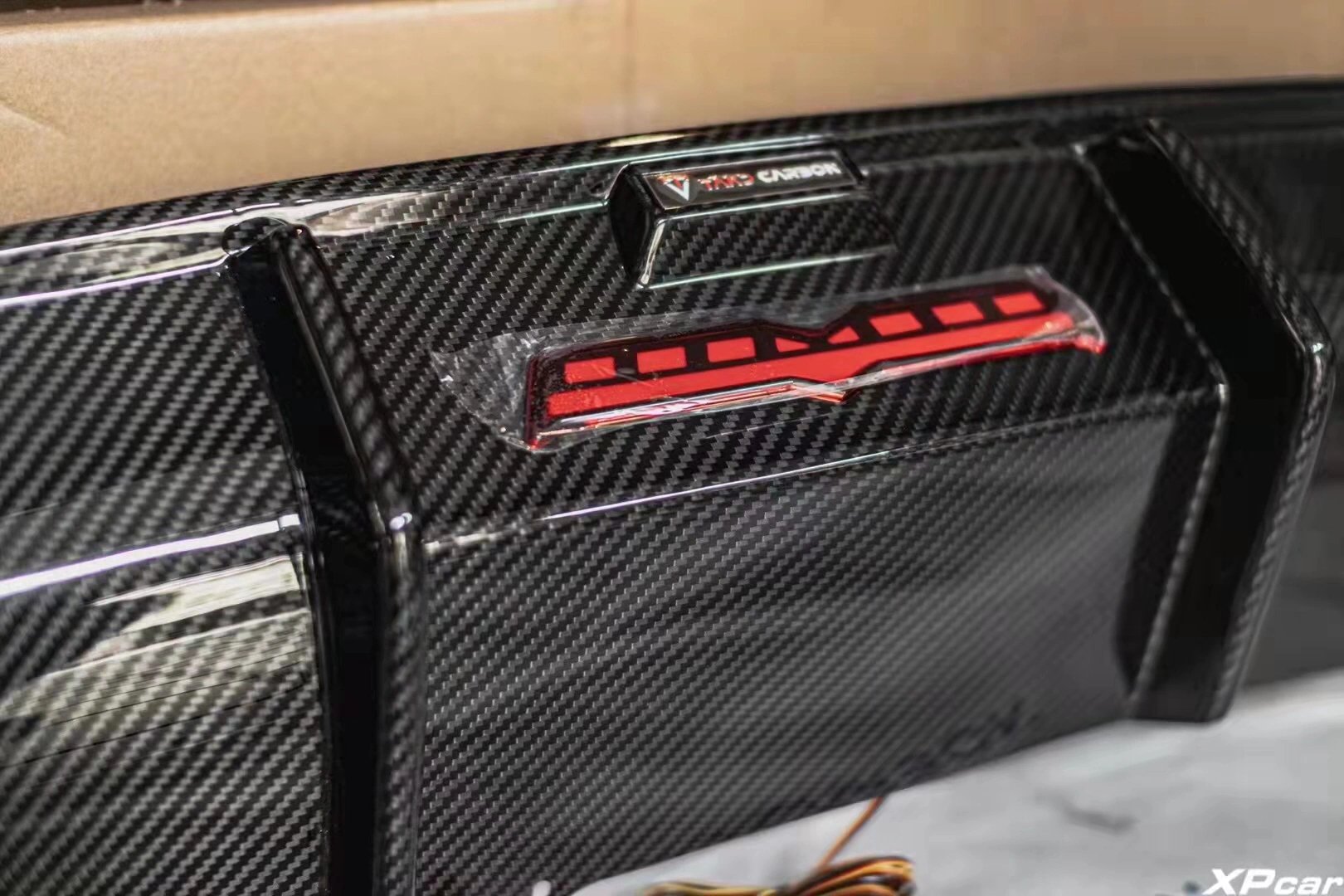 TAKD - BMW 3 SERIES G20 PRE LCI DRY CARBON FIBRE LED REAR DIFFUSER ...