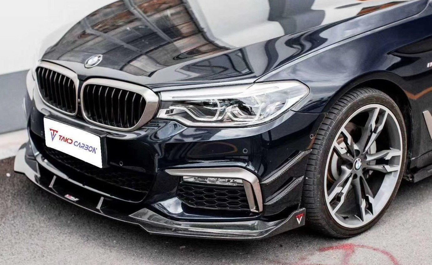 TAKD – BMW 5 SERIES G30 PRE LCI CARBON FRONT LIP - Aero Carbon UK