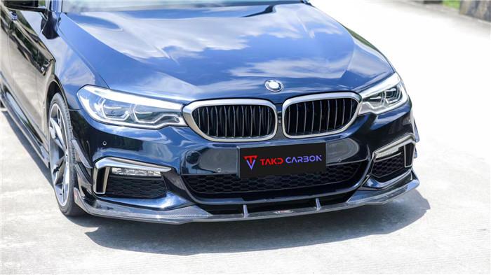 TAKD – BMW 5 SERIES G30 PRE LCI CARBON FRONT LIP - Aero Carbon UK