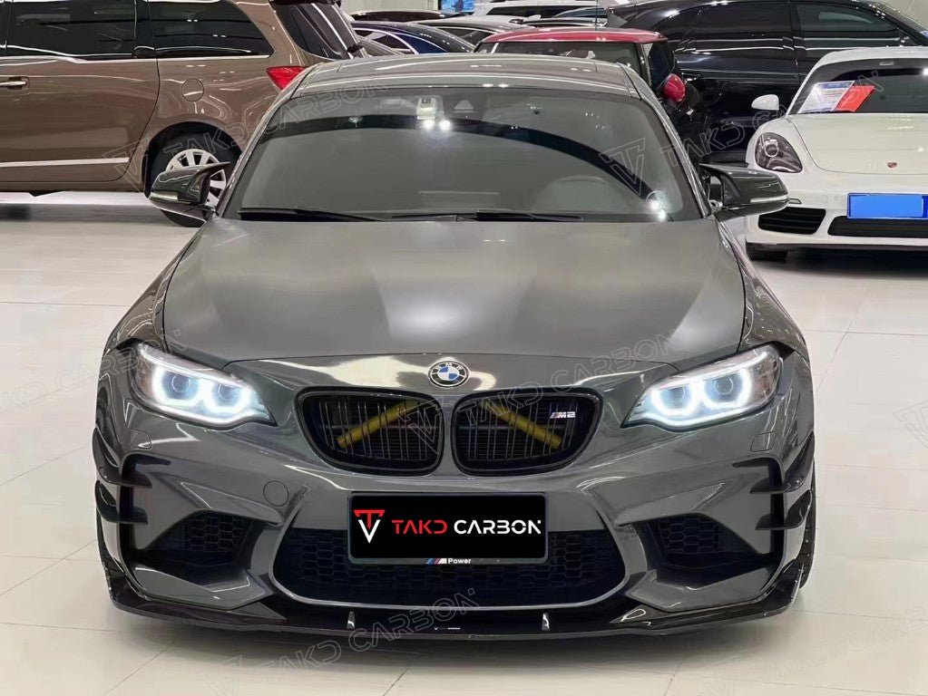 TAKD - BMW M2 F87 CARBON FIBRE FRONT LIP - Aero Carbon UK