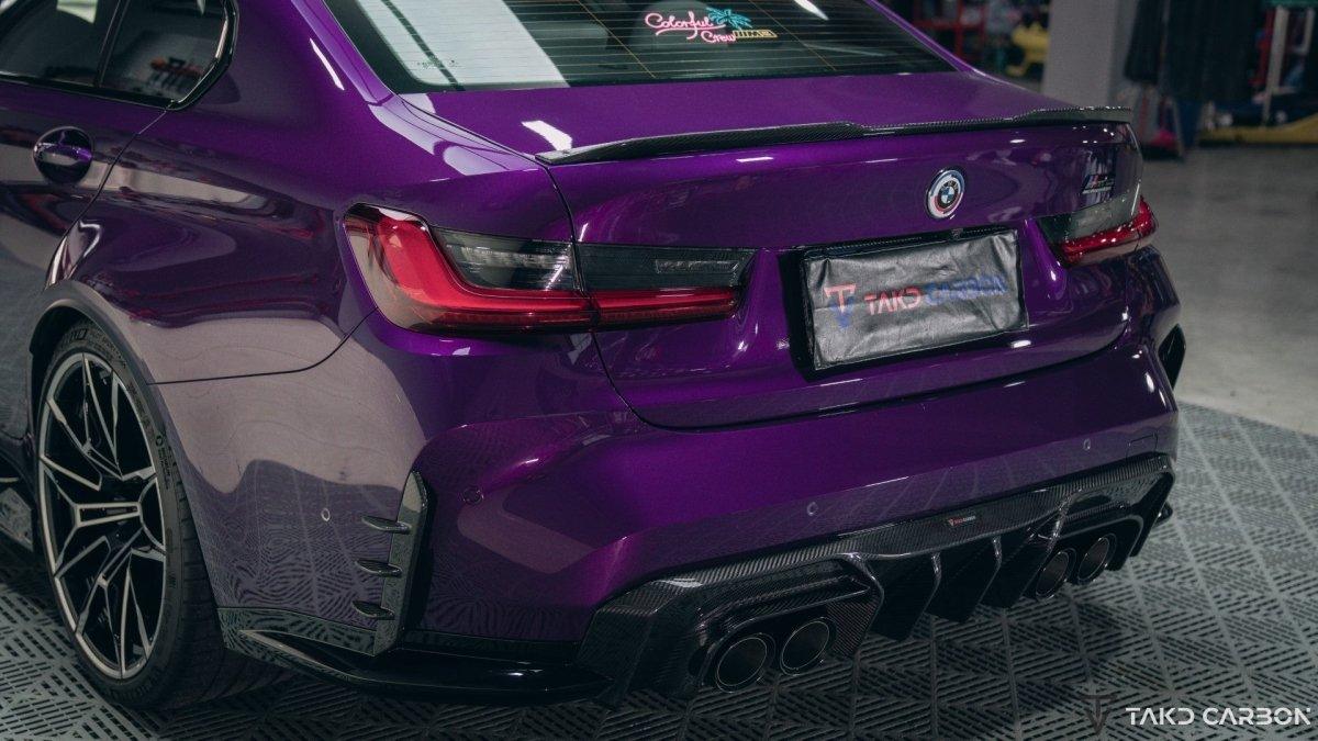 TAKD - BMW M3 G80 G81 / M4 G82 G83 2021+ DRY CARBON FIBRE REAR DIFFUSER AND SIDE SKIRTS - Aero Carbon UK