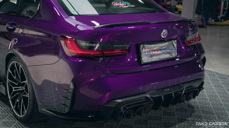TAKD - BMW M3 G80 G81 / M4 G82 G83 2021+ DRY CARBON FIBRE REAR DIFFUSER AND SIDE SKIRTS - Aero Carbon UK