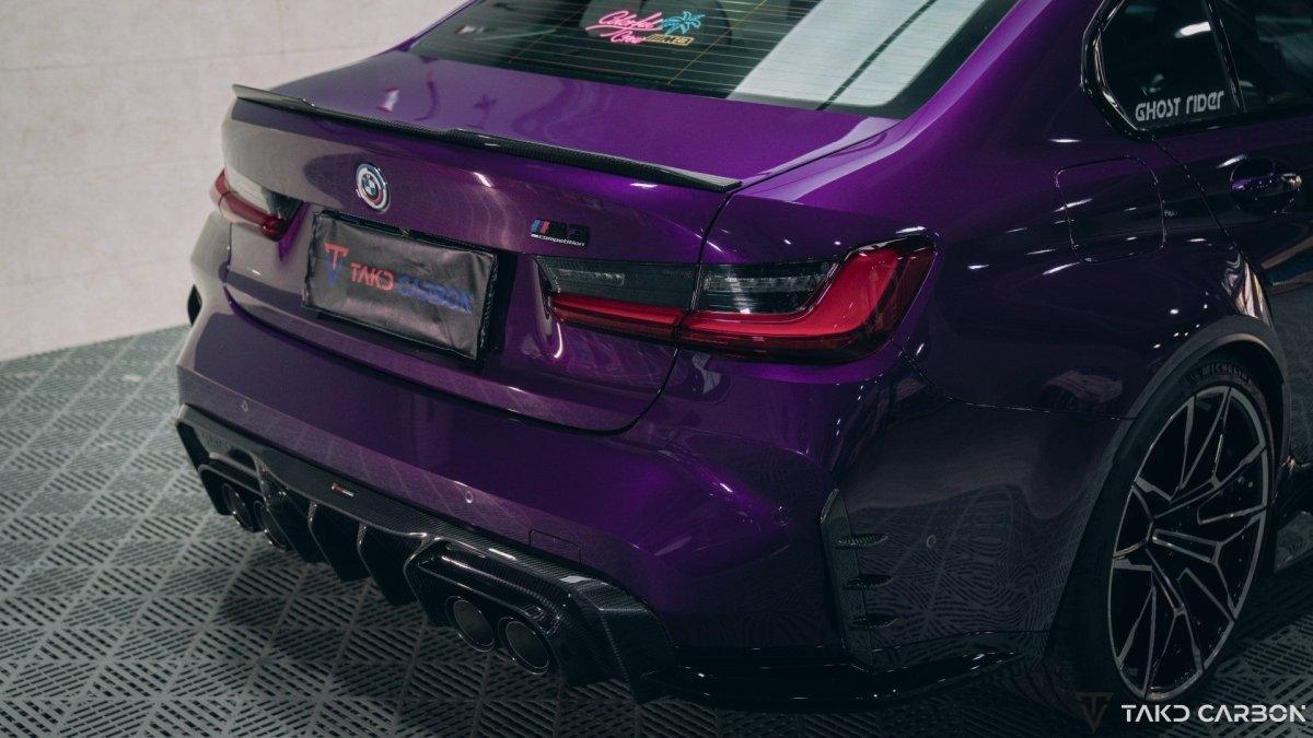 TAKD - BMW M3 G80 G81 / M4 G82 G83 2021+ DRY CARBON FIBRE REAR DIFFUSER AND SIDE SKIRTS - Aero Carbon UK
