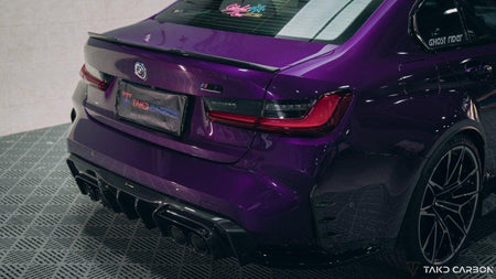 TAKD - BMW M3 G80 G81 / M4 G82 G83 2021+ DRY CARBON FIBRE REAR DIFFUSER AND SIDE SKIRTS - Aero Carbon UK