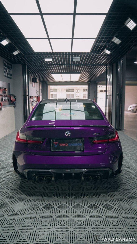 TAKD - BMW M3 G80 G81 / M4 G82 G83 2021+ DRY CARBON FIBRE REAR DIFFUSER AND SIDE SKIRTS - Aero Carbon UK
