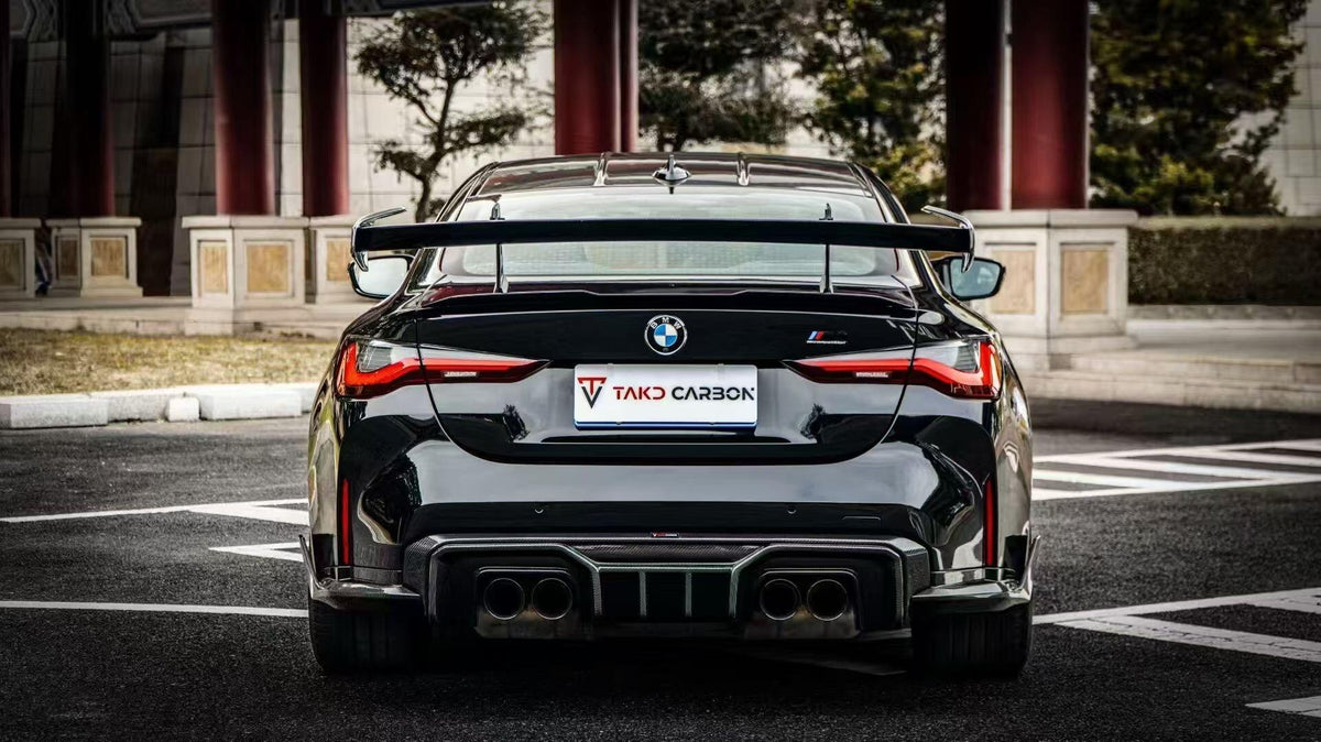 TAKD - BMW M3 G80 G81 / M4 G82 G83 2021+ DRY CARBON FIBRE REAR DIFFUSER AND SIDE SKIRTS - Aero Carbon UK