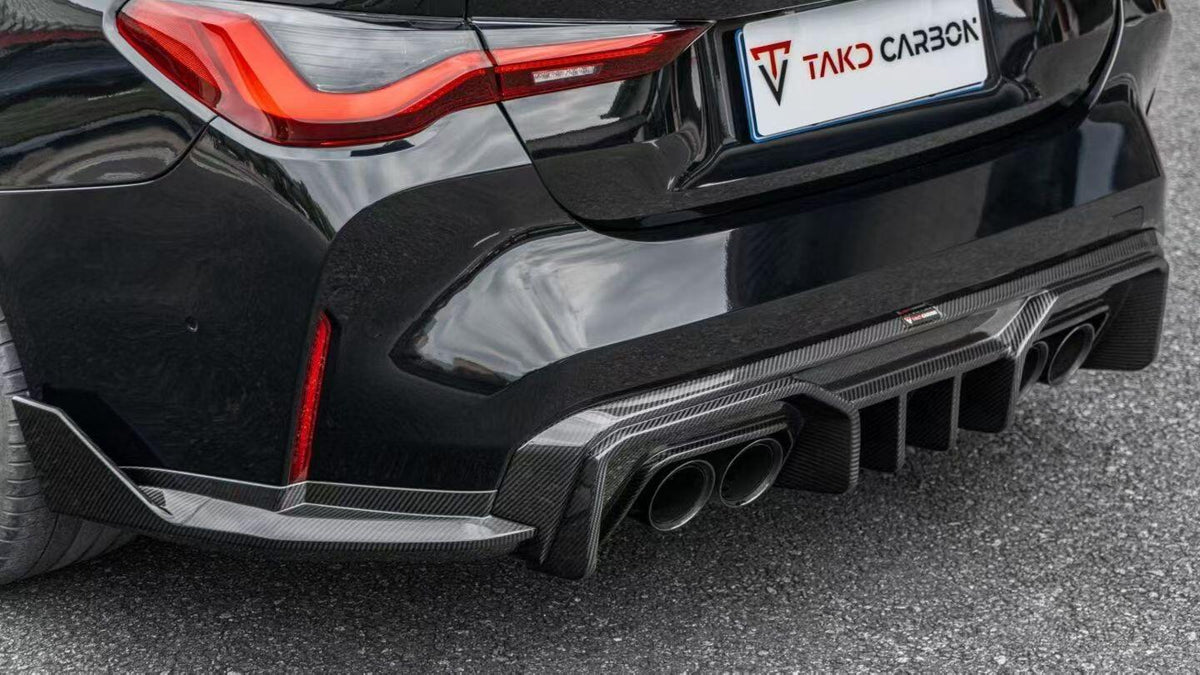 TAKD - BMW M3 G80 G81 / M4 G82 G83 2021+ DRY CARBON FIBRE REAR DIFFUSER AND SIDE SKIRTS - Aero Carbon UK
