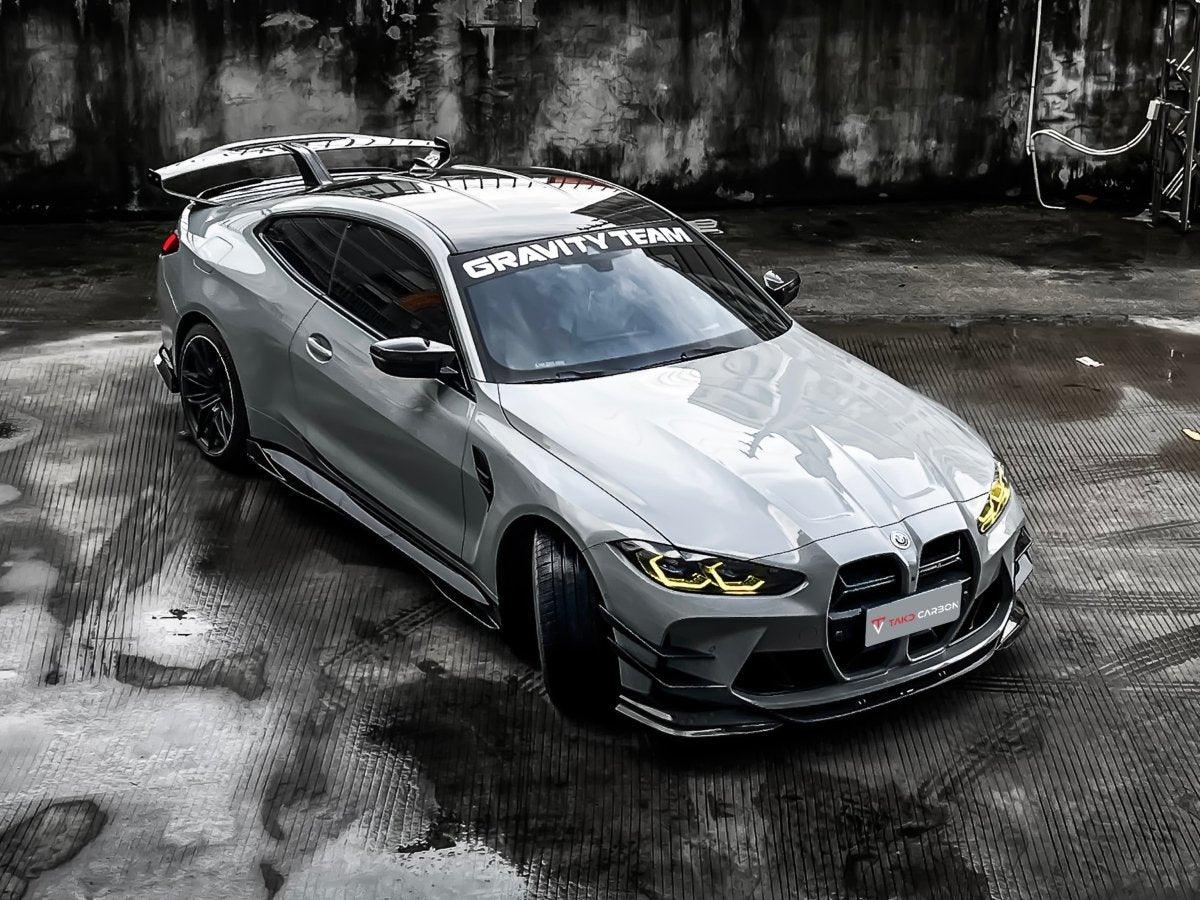 TAKD - BMW M3 G80 G81 / M4 G82 G83 V1 STYLE CARBON FIBRE SIDE SKIRTS - Aero Carbon UK