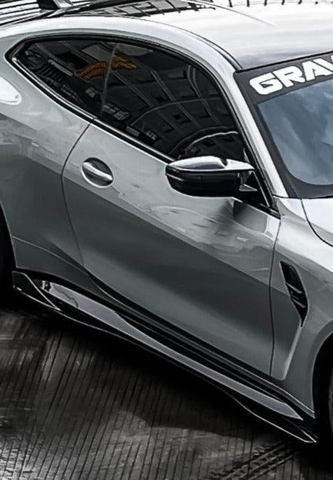 TAKD - BMW M3 G80 G81 / M4 G82 G83 V1 STYLE CARBON FIBRE SIDE SKIRTS - Aero Carbon UK