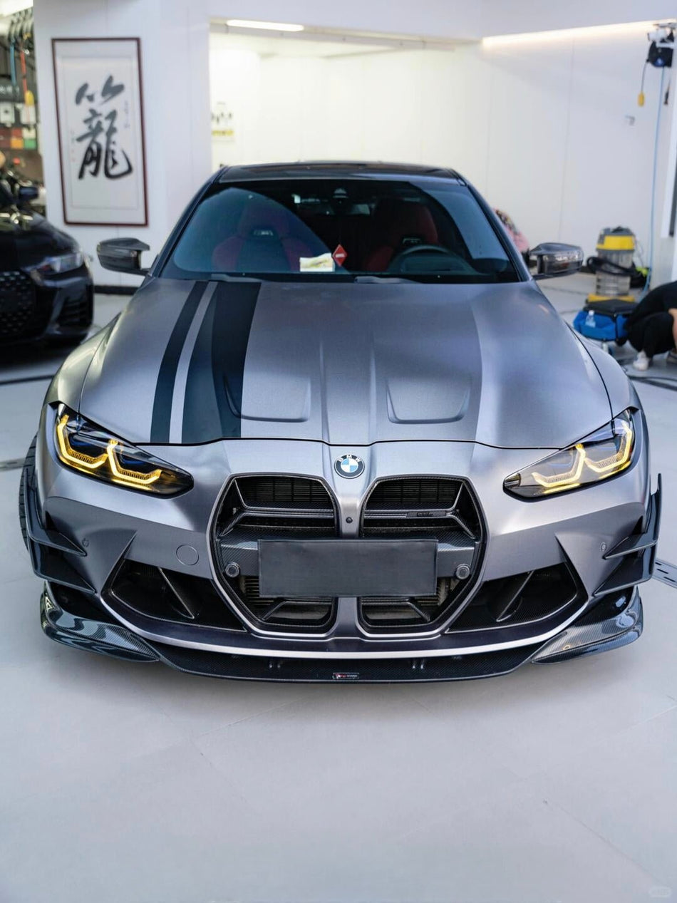 TAKD - BMW M3 G80 M4 G82 DRY CARBON FIBER FRONT LIP - Aero Carbon UK