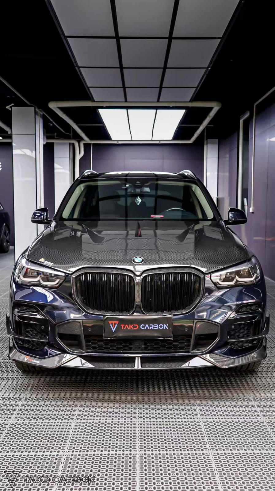 TAKD - BMW X5 G05 PRE - LCI DRY CARBON FIBRE FRONT LIP - Aero Carbon UK