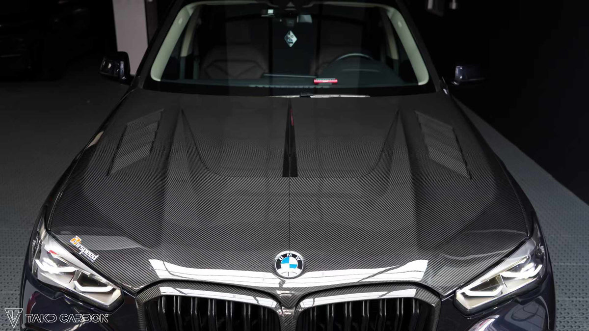 TAKD - BMW X5 G05 PRE - LCI DRY CARBON FIBRE HOOD BONNET - Aero Carbon UK
