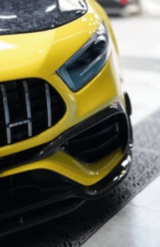 TAKD - MERCEDES A - CLASS W177 A45 CARBON FIBRE FRONT BUMPER CANARDS - Aero Carbon UK