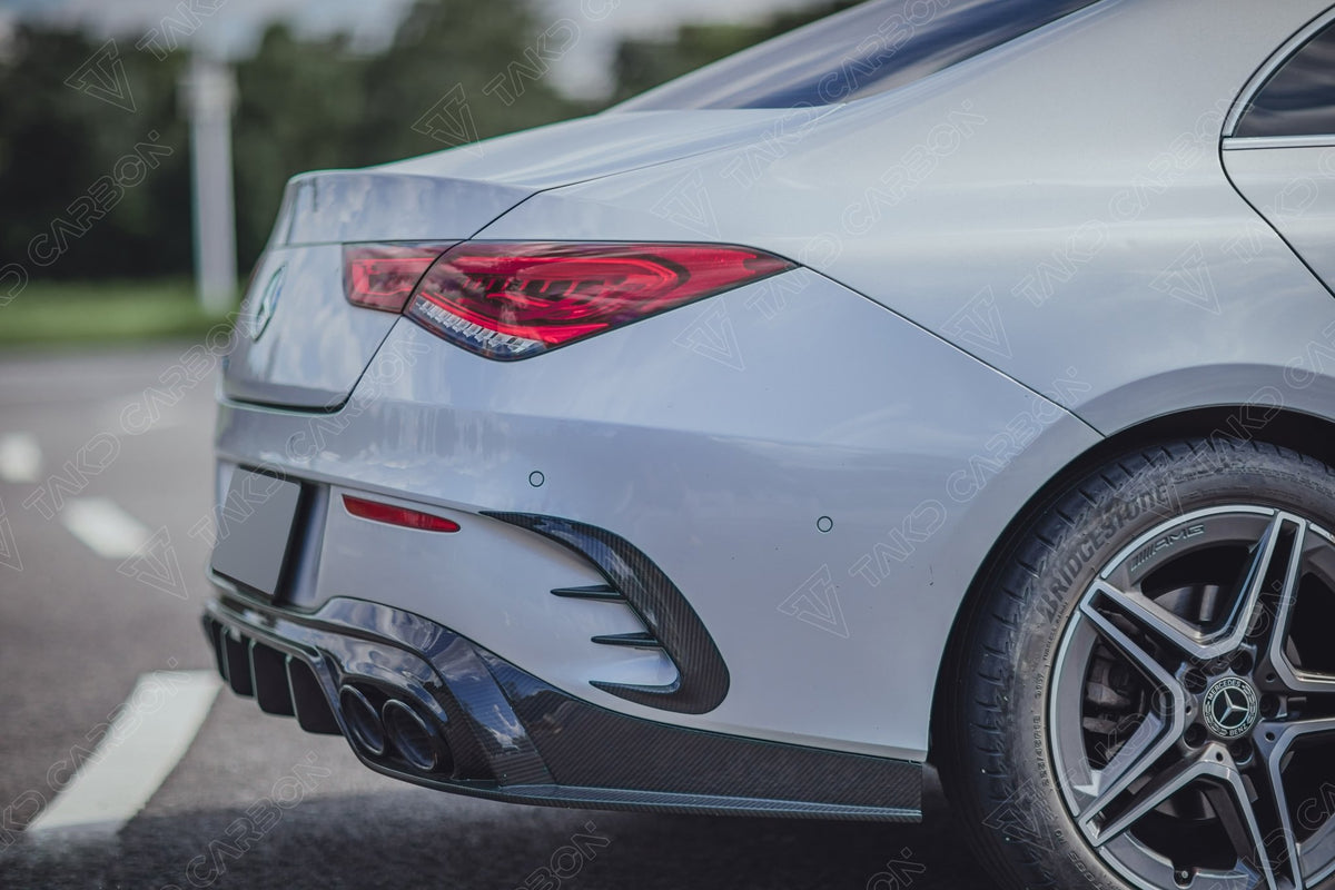 TAKD - MERCEDES BENZ CLA W118 DRY CARBON FIBRE REAR DIFFUSER - Aero Carbon UK