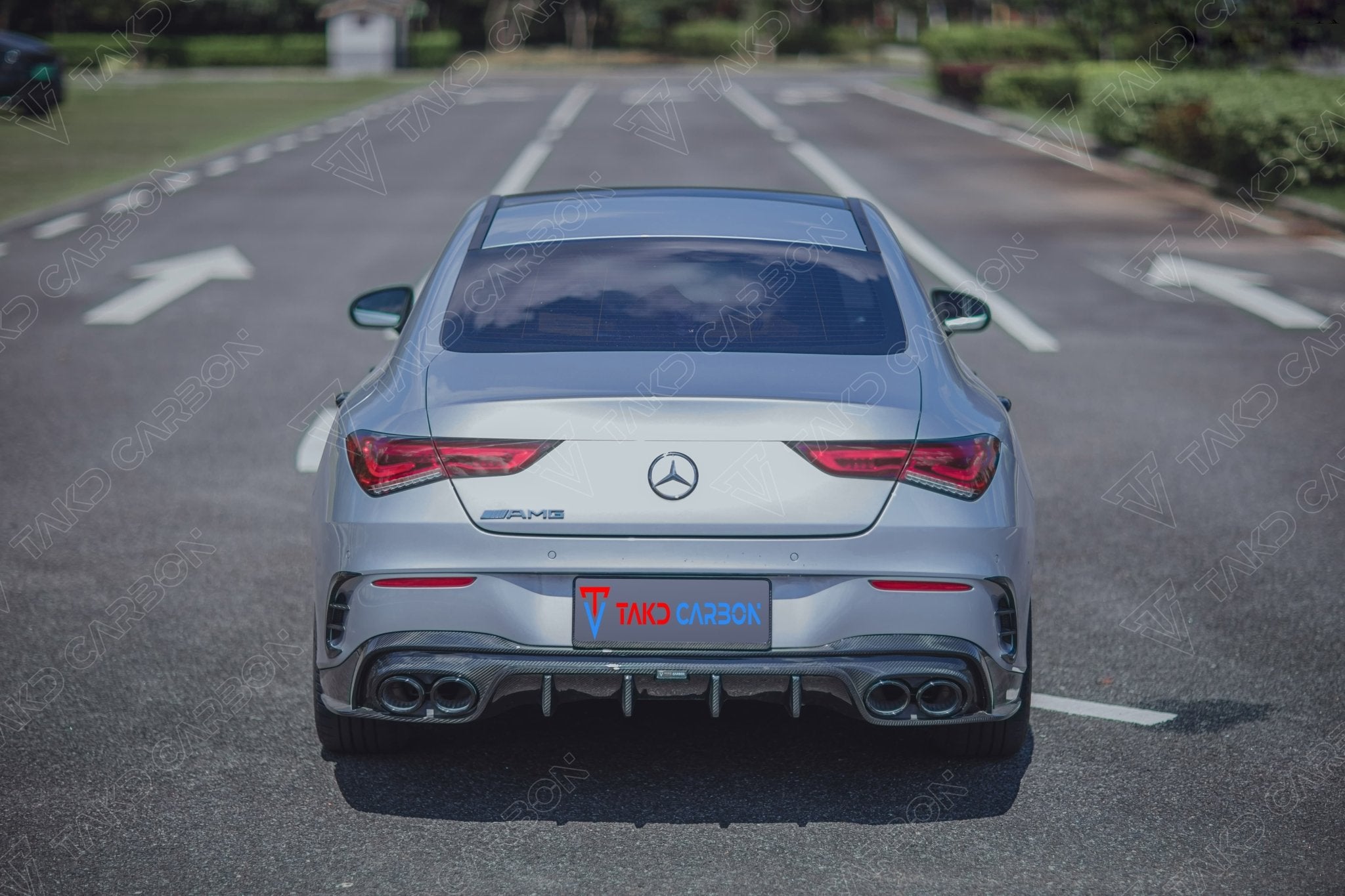 TAKD - MERCEDES BENZ CLA W118 DRY CARBON FIBRE REAR DIFFUSER - Aero Carbon UK