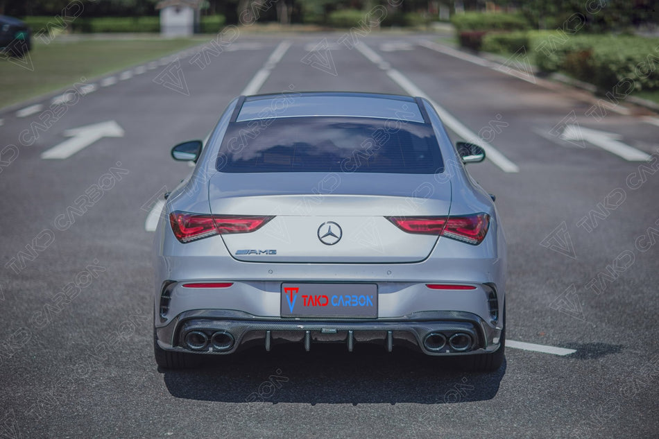 TAKD - MERCEDES BENZ CLA W118 DRY CARBON FIBRE REAR DIFFUSER - Aero Carbon UK