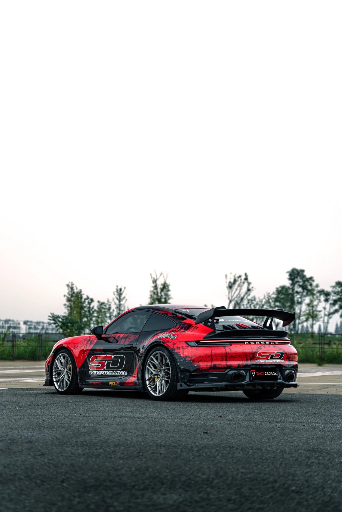 TAKD - PORSCHE 911 922 CARRERA/4/S/4S DRY CARBON FIBER WING SPOILER - Aero Carbon UK