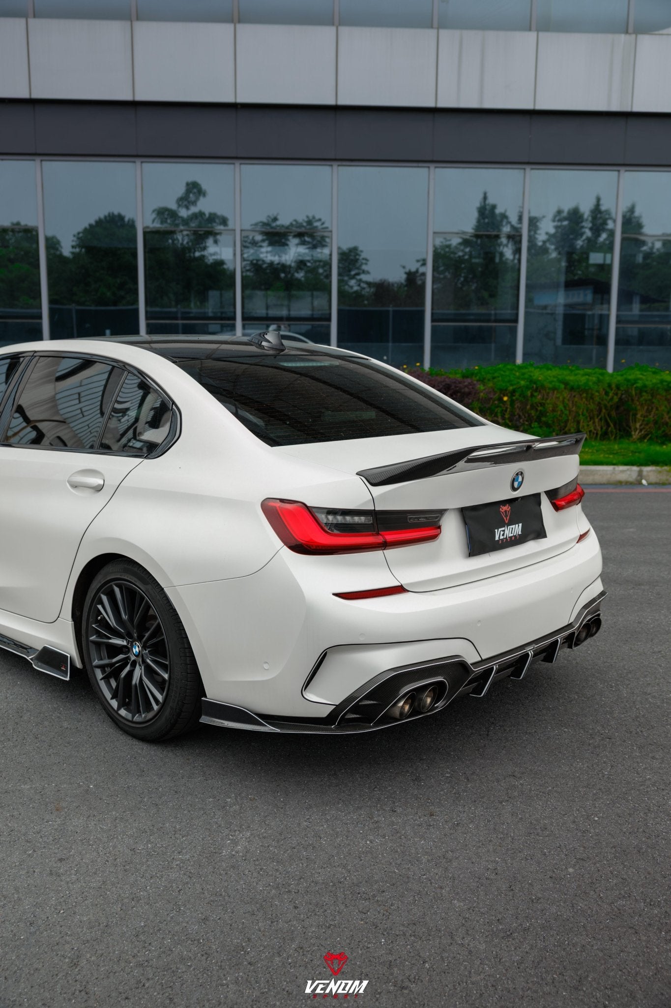 VENOM SPORT - BMW 3 SERIES G20 DRY CARBON FIBER DUCKTAIL SPOILER - Aero Carbon UK