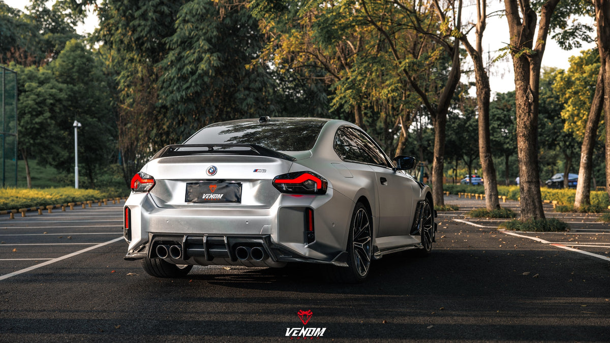Venom Sport BMW M2 G87 carbon fiber rear diffuser and side winglets