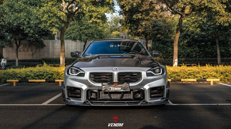 VENOM SPORT - BMW M2 G87 DRY CARBON FIBER FRONT LIP - Aero Carbon UK