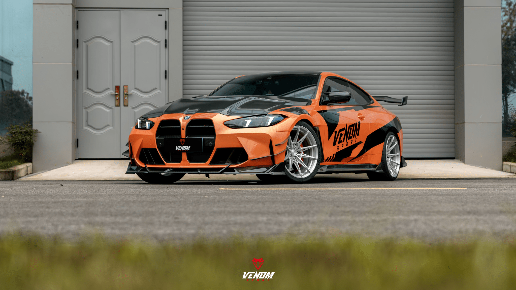 VENOM SPORT - BMW M3 G80 / M4 G82 DRY CARBON FIBER FRONT LIP - Aero Carbon UK