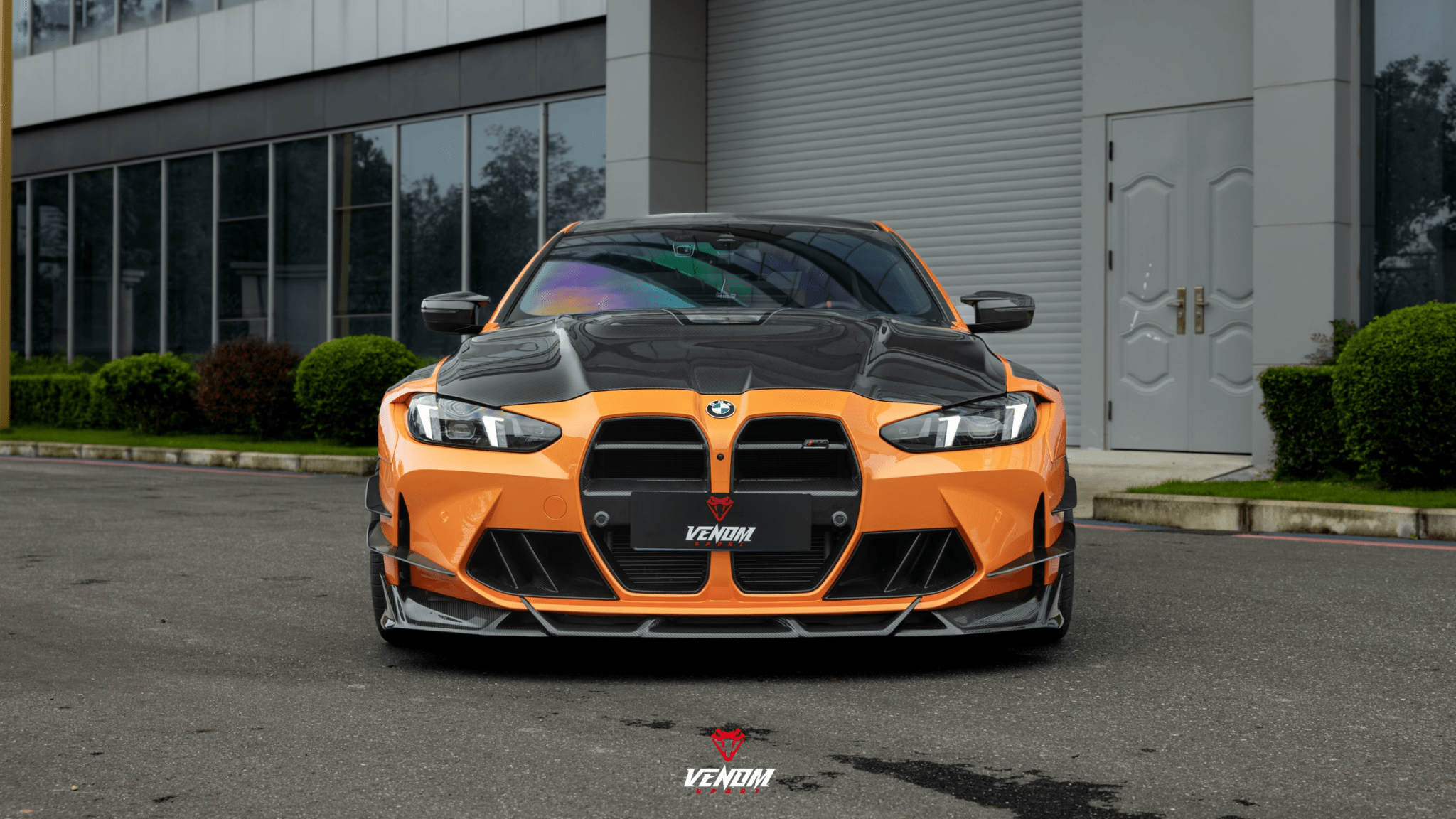 VENOM SPORT - BMW M3 G80 / M4 G82 DRY CARBON FIBER FRONT LIP - Aero Carbon UK