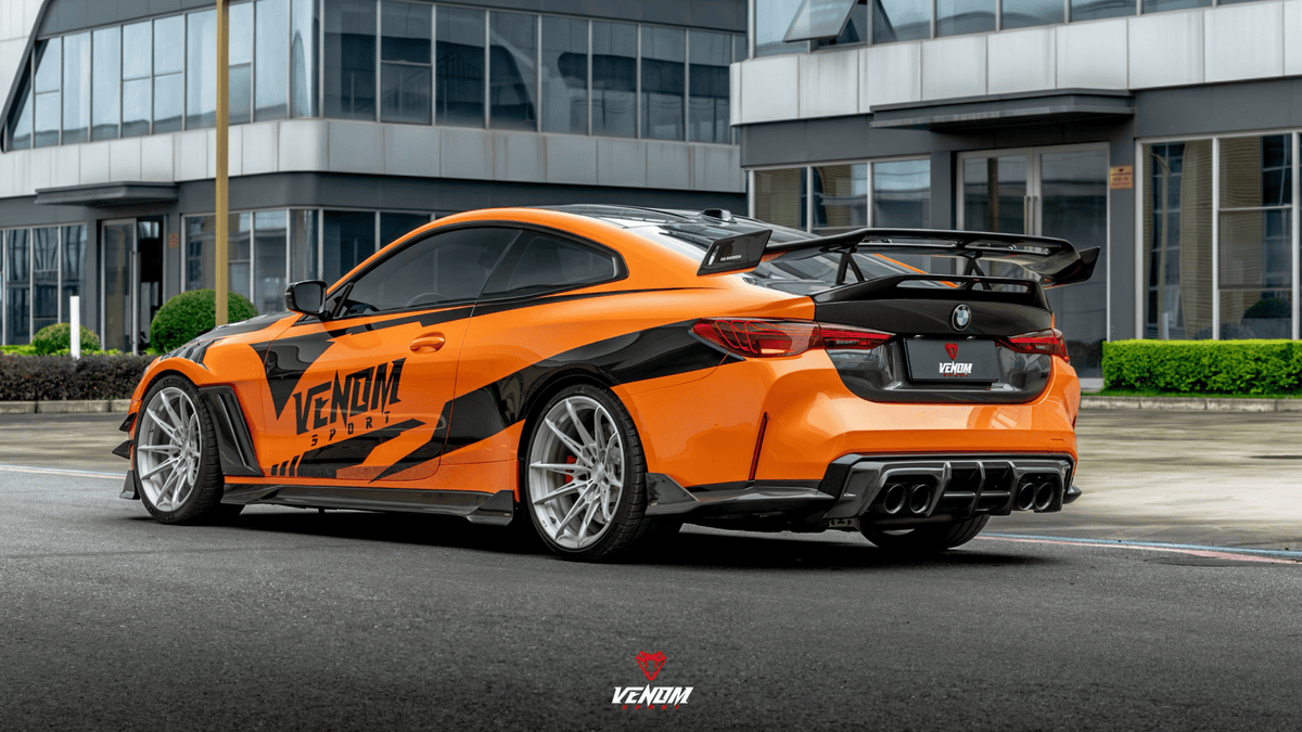 VENOM SPORT - BMW M4 G82 DRY CARBON FIBER REAR SPOILER - Aero Carbon UK