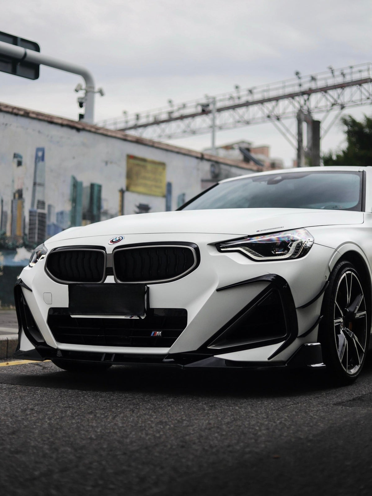 VTEN - BMW 2 SERIES G42 M240I PP FRONT LIP GLOSS BLACK - Aero Carbon UK