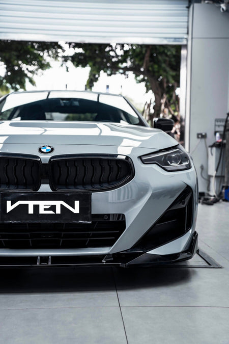 VTEN - BMW 2 SERIES G42 / M240I PP FRONT LIP GLOSS BLACK - Aero Carbon UK