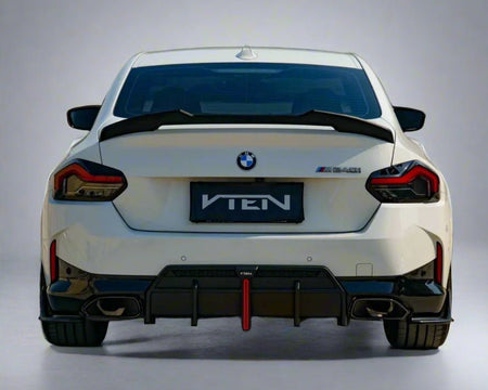 VTEN - BMW 2 SERIES G42 M240I PP GLOSS BLACK REAR SIDE WINGLETS - Aero Carbon UK