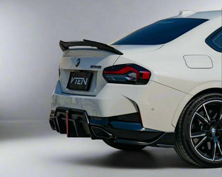 VTEN - BMW 2 SERIES G42 M240I PP GLOSS BLACK REAR SIDE WINGLETS - Aero Carbon UK