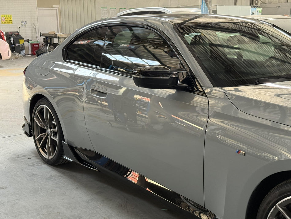 VTEN - BMW 2 SERIES G42 / M240I PP GLOSS BLACK SIDE SKIRTS - Aero Carbon UK