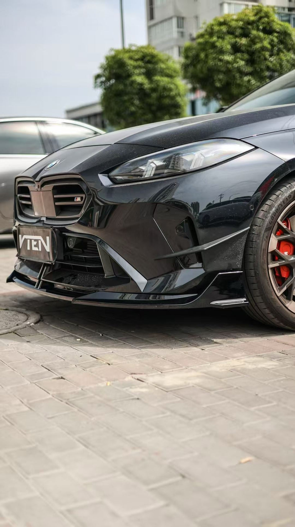 VTEN - BMW 2 SERIES GRAN COUPE F74 ABS GLOSS BLACK FRONT CANARDS - Aero Carbon UK