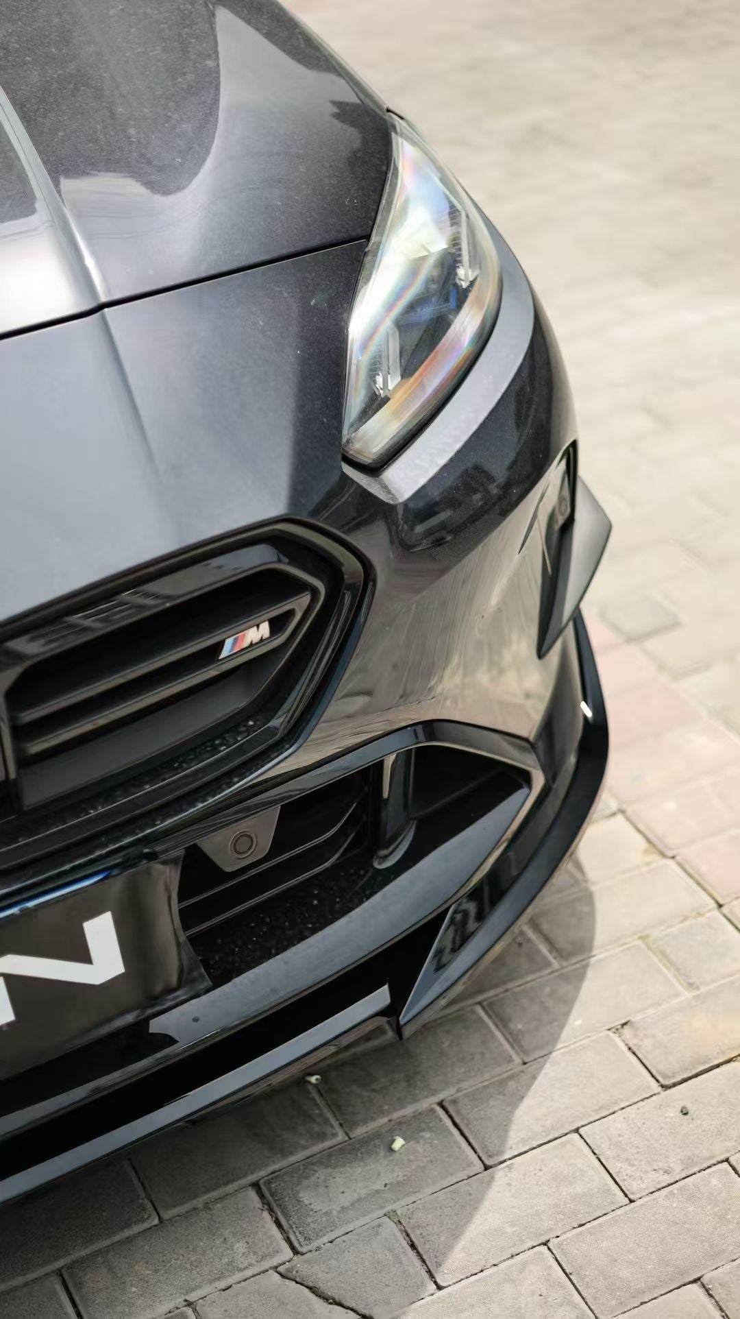 VTEN - BMW 2 SERIES GRAN COUPE F74 ABS GLOSS BLACK FRONT CANARDS - Aero Carbon UK