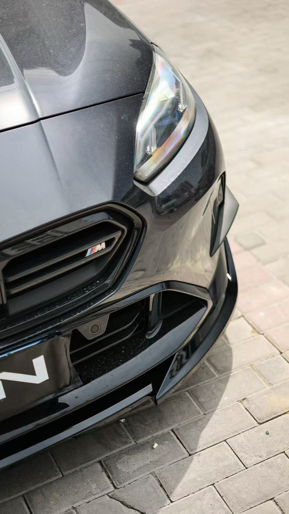 VTEN - BMW 2 SERIES GRAN COUPE F74 ABS GLOSS BLACK FRONT CANARDS - Aero Carbon UK