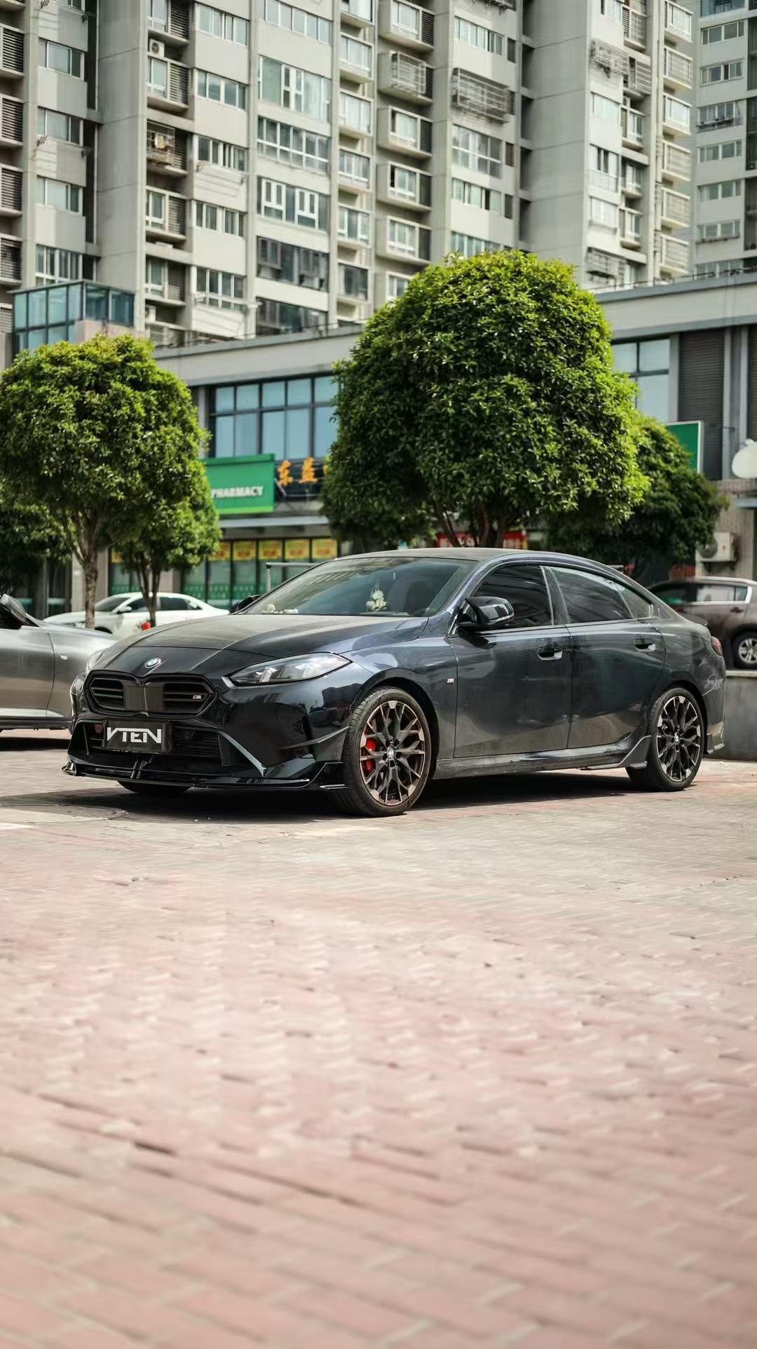 VTEN - BMW 2 SERIES GRAN COUPE F74 GLOSS BLACK FRONT LIP - Aero Carbon UK