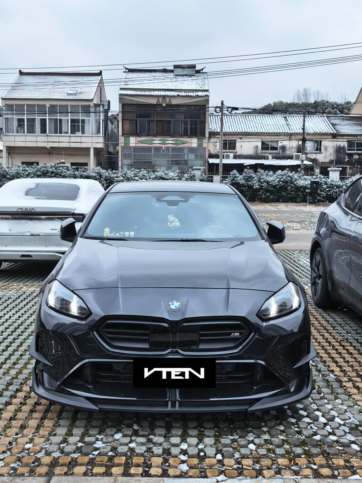 VTEN - BMW 2 SERIES GRAN COUPE F74 GLOSS BLACK FRONT LIP - Aero Carbon UK
