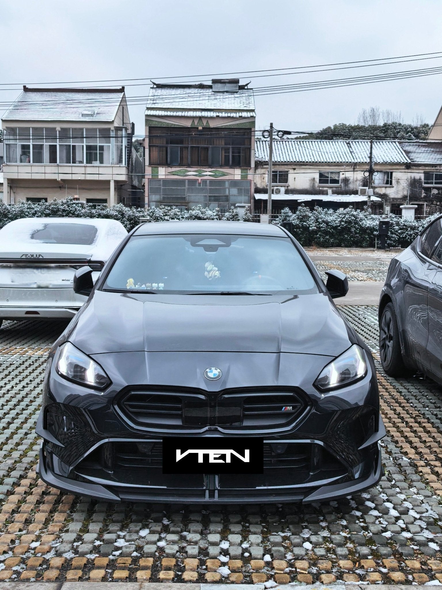 VTEN - BMW 2 SERIES GRAN COUPE F74 GLOSS BLACK FRONT LIP - Aero Carbon UK