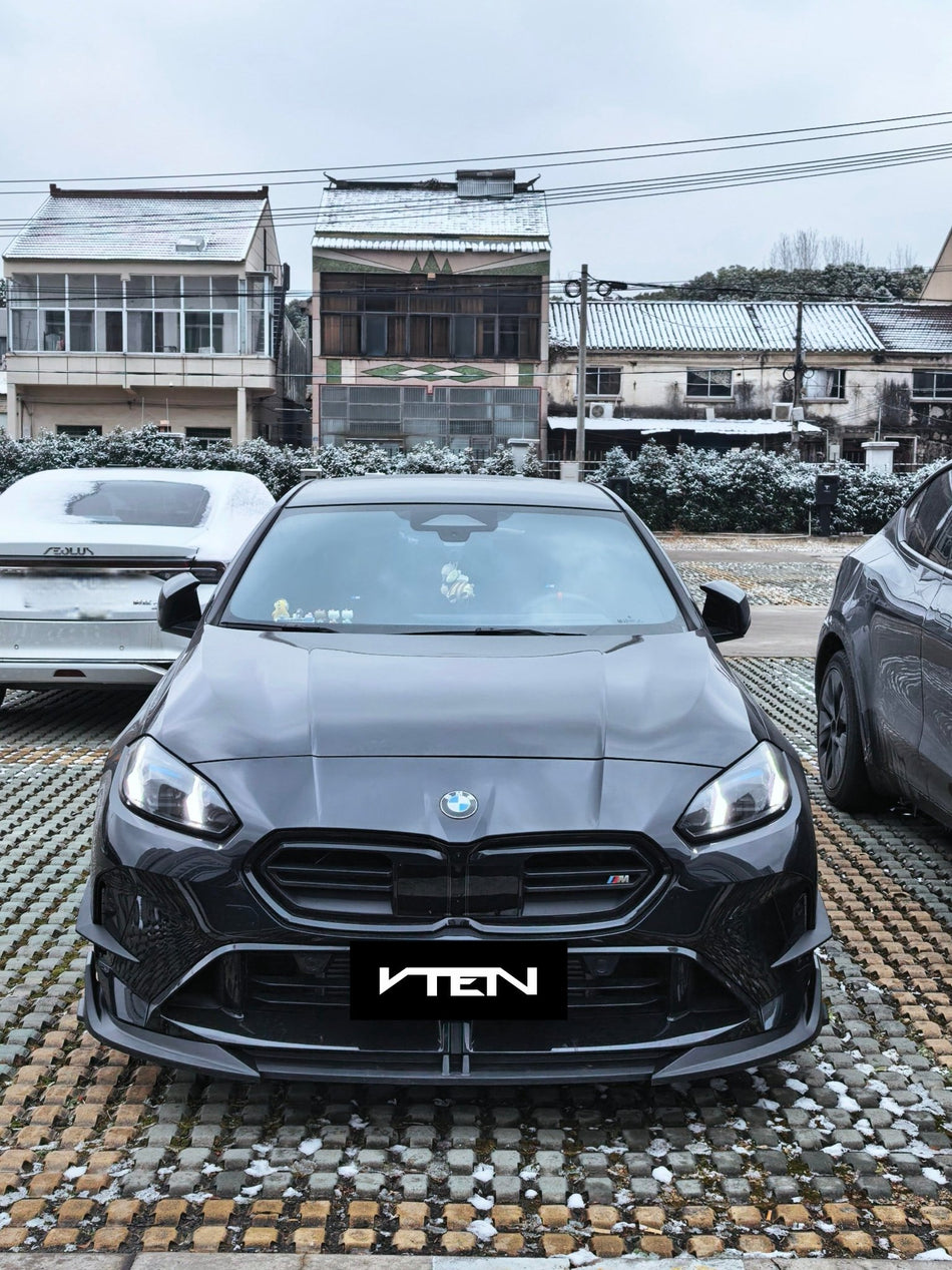 VTEN - BMW 2 SERIES GRAN COUPE F74 GLOSS BLACK FRONT LIP - Aero Carbon UK
