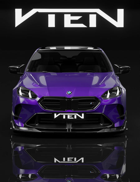 VTEN - BMW 2 SERIES GRAN COUPE F74 GLOSS BLACK FRONT LIP - Aero Carbon UK