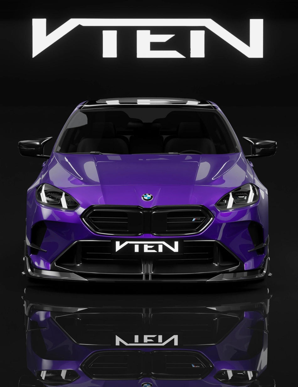 VTEN - BMW 2 SERIES GRAN COUPE F74 GLOSS BLACK FRONT LIP - Aero Carbon UK