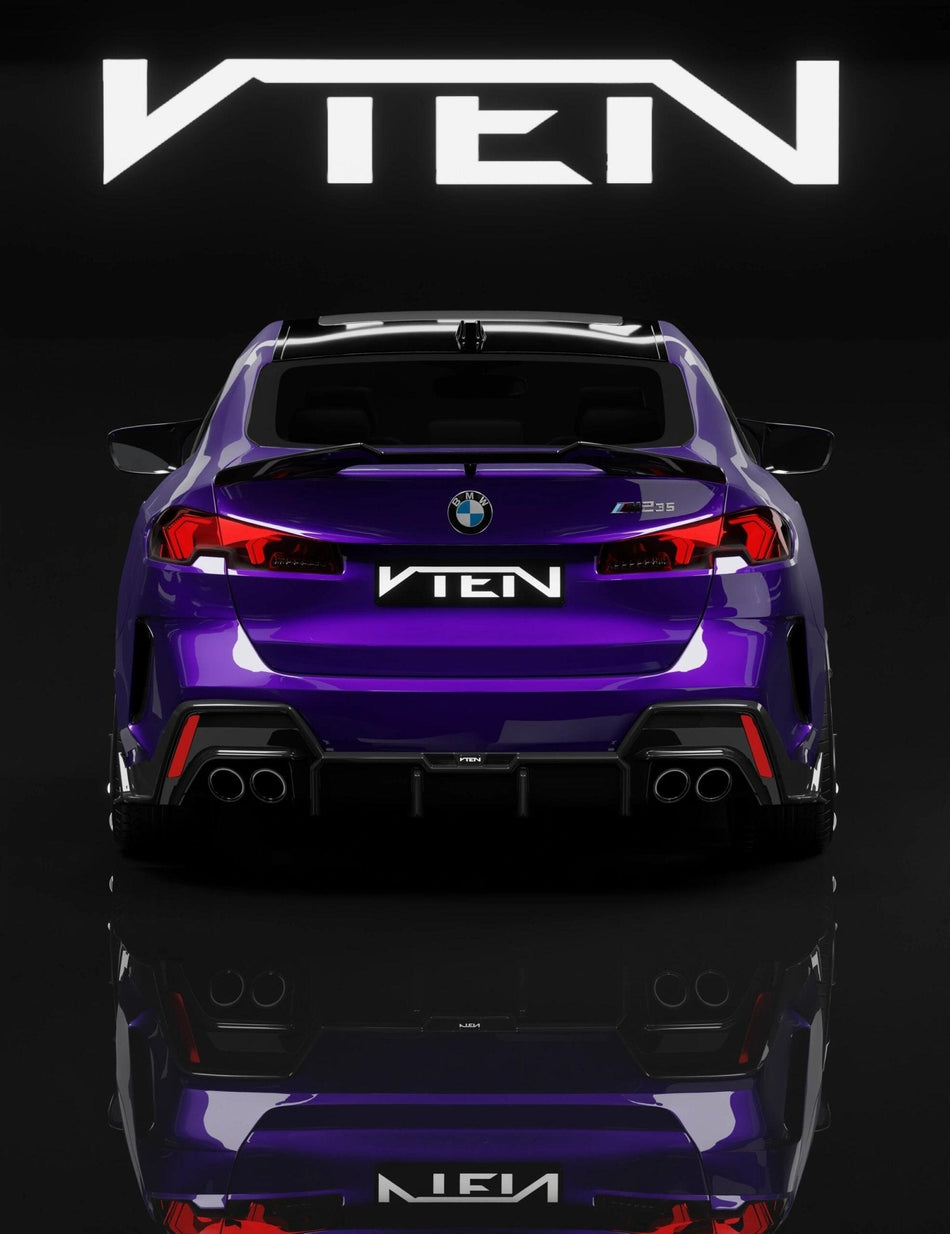 VTEN - BMW 2 SERIES GRAN COUPE F74 PP GLOSS BLACK REAR LED DIFFUSER - Aero Carbon UK