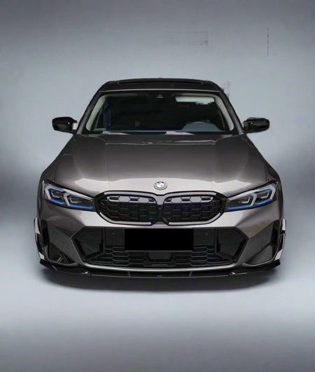 VTEN - BMW 3 SERIES G20 / G21 LCI 2023+ ABS GLOSS BLACK FRONT CANARDS - Aero Carbon UK