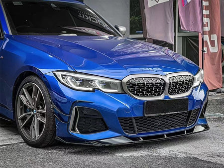 VTEN - BMW 3 SERIES G20 / G21 PRE-LCI 2019-2022 ABS GLOSS BLACK FRONT CANARDS - Aero Carbon UK