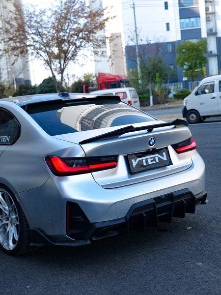 VTEN - BMW 3 SERIES G20 LCI 2023+ GLOSS BLACK REAR DIFFUSER V2 - Aero Carbon UK