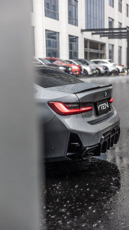 VTEN - BMW 3 SERIES G20 LCI 2023+ GLOSS BLACK REAR DIFFUSER V2 - Aero Carbon UK