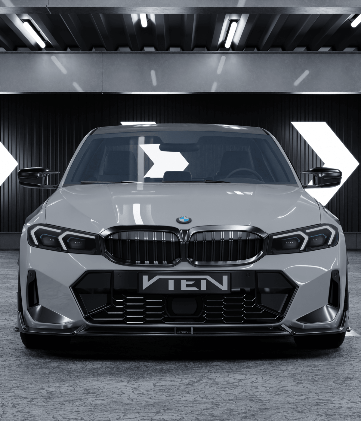 VTEN - BMW 3 SERIES G20 LCI 2023+ PP GLOSS BLACK FULL BODY KIT BUNDLE V2 - Aero Carbon UK