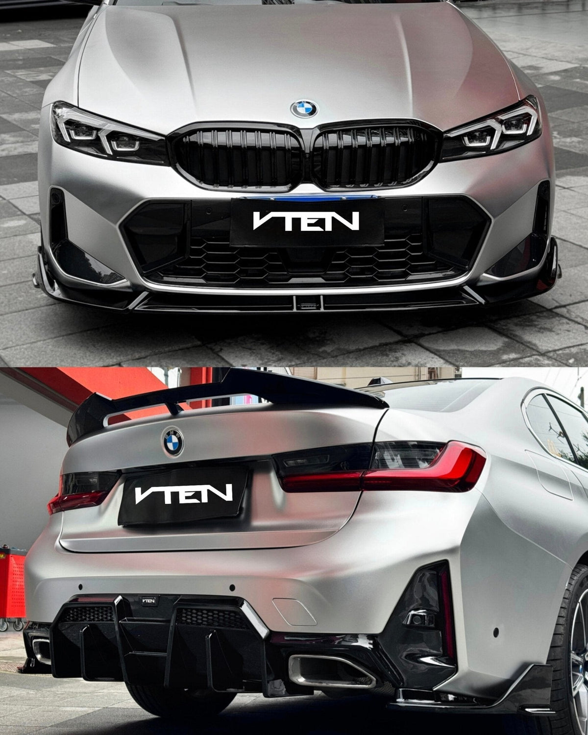 VTEN - BMW 3 SERIES G20 LCI 2023+ PP GLOSS BLACK FULL BODY KIT BUNDLE V2 - Aero Carbon UK